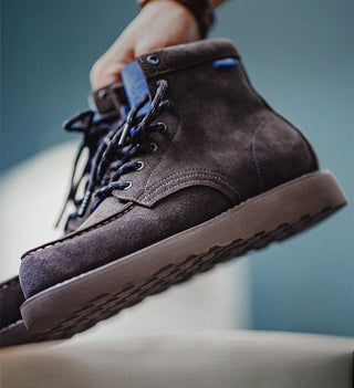 Madden Moccasin Cargo Boots New Spring Men's Suede Leather Platform Mid-Calf American Vintage Martin Boots