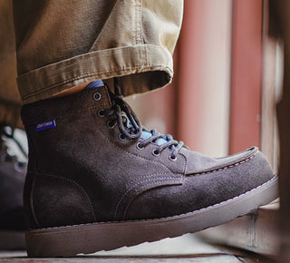 Madden Moccasin Cargo Boots New Spring Men's Suede Leather Platform Mid-Calf American Vintage Martin Boots