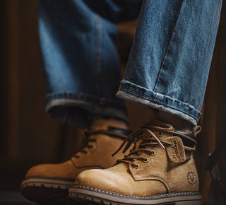 Madden American hunting rhubarb boots, British style retro mid-gang Martin spring men's boots, motorcycle cargo sneakers, boots