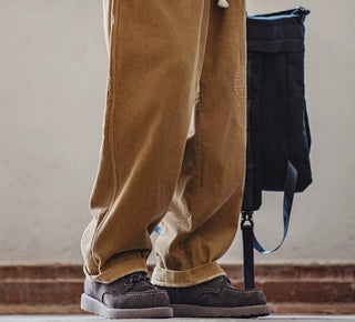 Madden Moccasin Cargo Boots New Spring Men's Suede Leather Platform Mid-Calf American Vintage Martin Boots