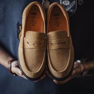 Madden Penny Loafers, High-End Casual Leather Suede One-Foot Men's Shoes 2026