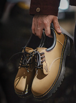 Madden's new derby shoes are men's casual soft-soled leather shoes, vintage brown cargo shoes with a thick and enlarged sole