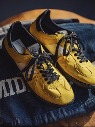 Madden Soft Blade New Retro Yellow German Training Shoes Breathable Spring and Summer Men's Sports Leisure Leisure Soft Soft Sole Sneakers