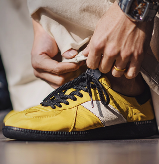 Madden Soft Blade New Retro Yellow German Training Shoes Breathable Spring and Summer Men's Sports Leisure Leisure Soft Soft Sole Sneakers