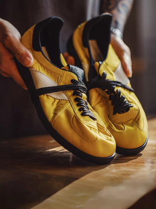 Madden Soft Blade New Retro Yellow German Training Shoes Breathable Spring and Summer Men's Sports Leisure Leisure Soft Soft Sole Sneakers