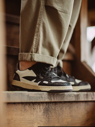 Madden Panda low-top black and white 86 shoes, American trend soft sole low-top casual flat versatile men's shoes