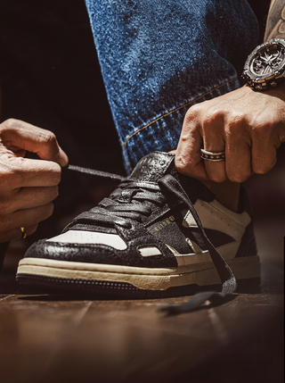 Madden Panda low-top black and white 86 shoes, American trend soft sole low-top casual flat versatile men's shoes