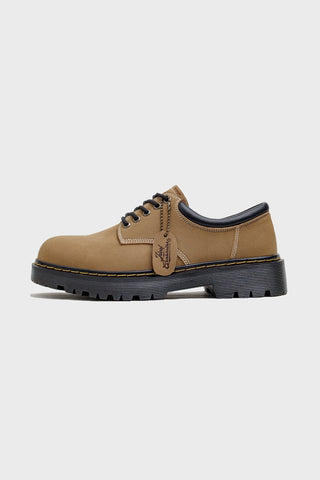 Madden's new derby shoes are men's casual soft-soled leather shoes, vintage brown cargo shoes with a thick and enlarged sole